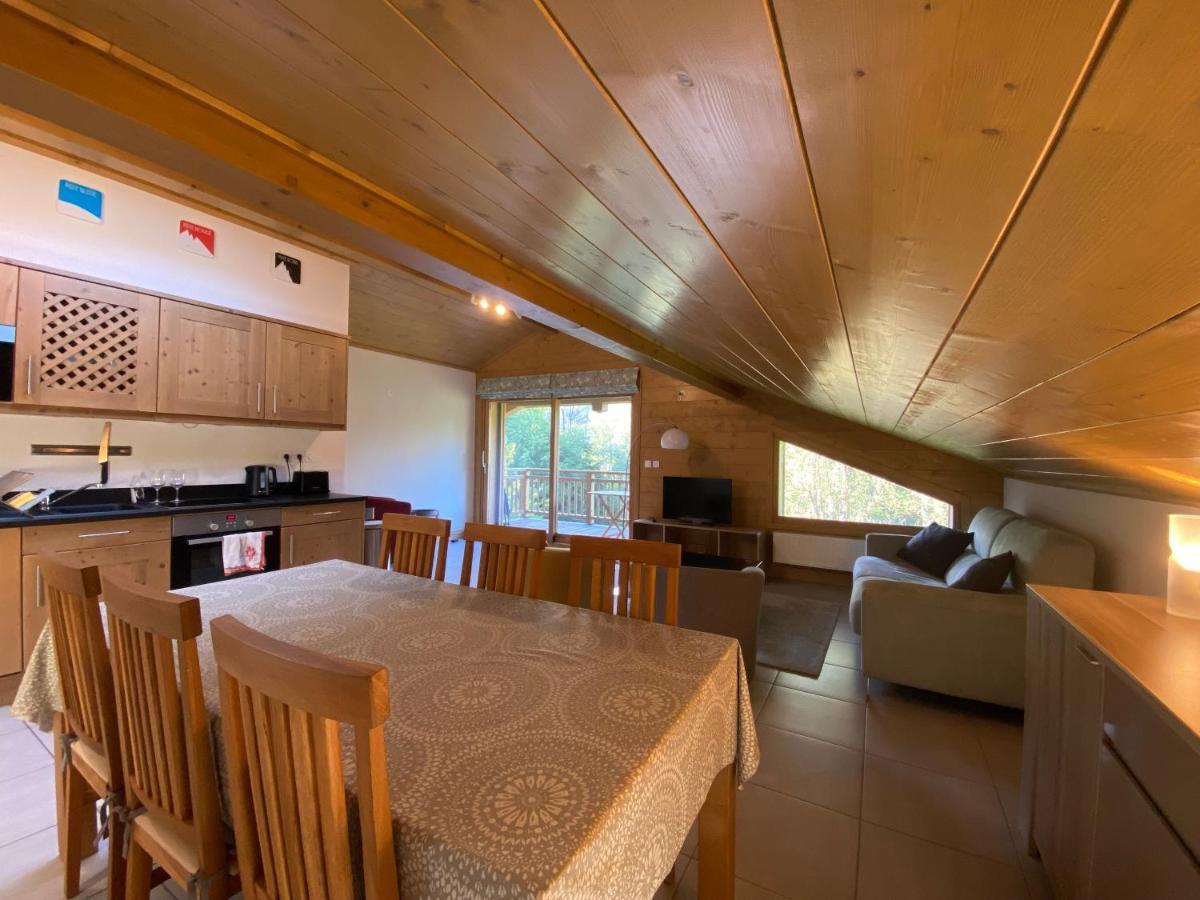 Modern 3 Bed Penthouse Apartment, Balcony & Garage, Close To Village & Ski Bus Samoëns Exterior foto